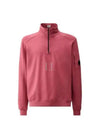 Light Fleece Half Zip-Up Sweatshirt Pink - CP COMPANY - BALAAN 2