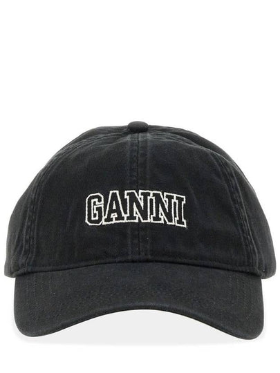 Logo Ball Cap Black - GANNI - BALAAN 2