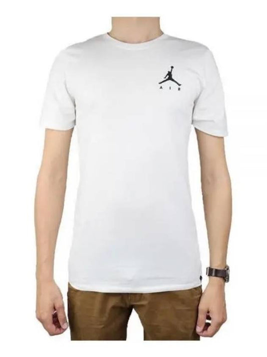 23 Jordan Sportswear Jumpman Air Embroidered T-Shirt AH5296 100 - NIKE - BALAAN.