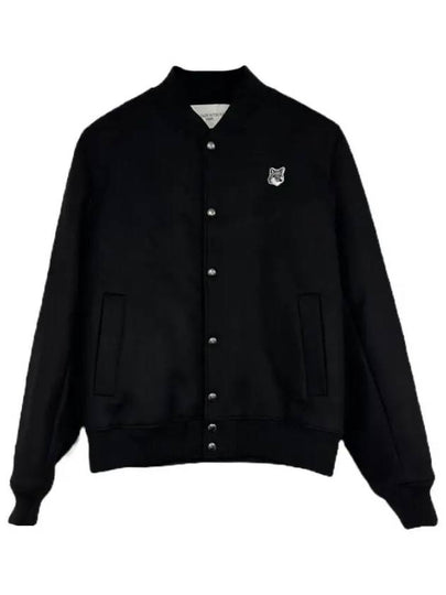 Classic Teddy Wool Jacket Black - MAISON KITSUNE - BALAAN 2