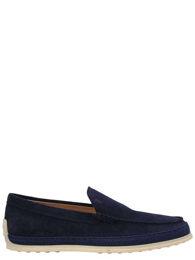 Men's Suede Slip-ons Loafers Blue - TOD'S - BALAAN 2