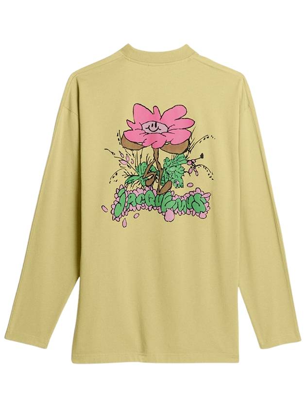 Desenho Manches Longues Daisy Logo Cotton Long Sleeve T-Shirt Green - JACQUEMUS - BALAAN 3