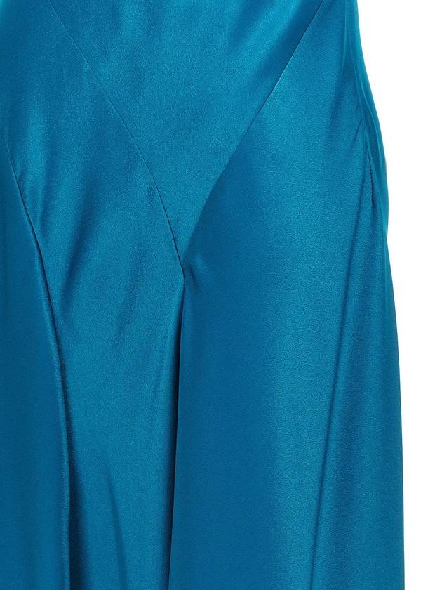 Alberta Ferretti Cut-Out Satin Dress - ALBERTA FERRETTI - BALAAN 4