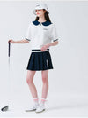 Ball marker patch nylon pleated skirt NAVY - MONBIRDIE GOLF - BALAAN 7