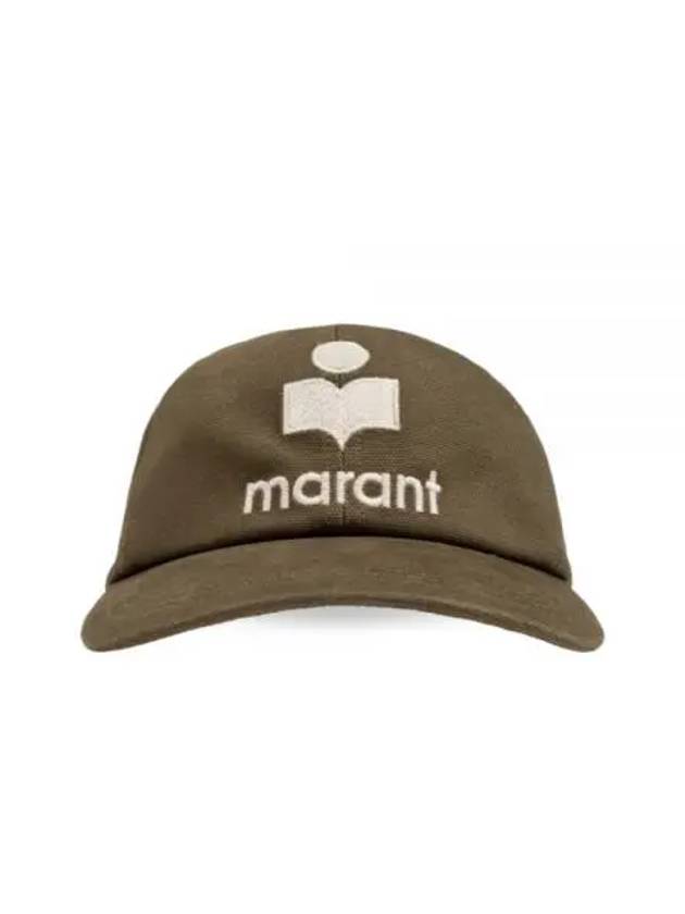 Tyron Logo Cotton Ball Cap Green - ISABEL MARANT - BALAAN 2