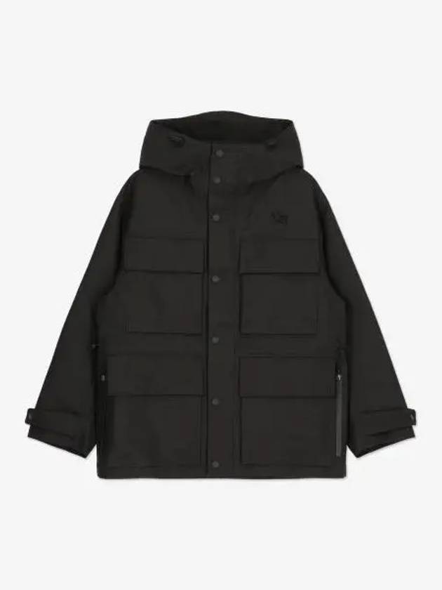 Patch Pocket Parka Black - BURBERRY - BALAAN 2