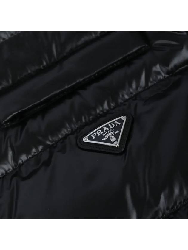 24SS triangle logo padded vest black 290546 11HU F0002 - PRADA - BALAAN 4