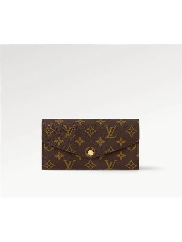 Sarah Monogram Long Wallet Brown Rose - LOUIS VUITTON - BALAAN 5