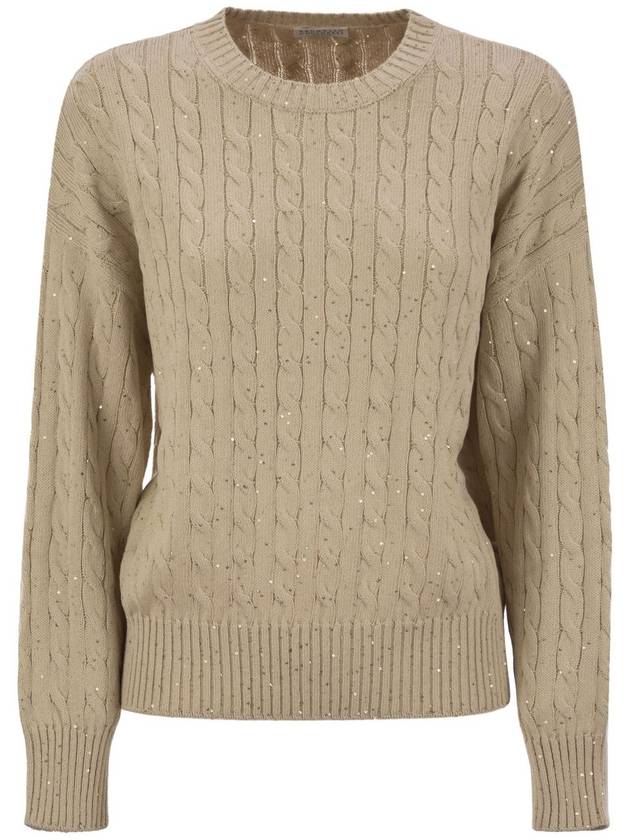 Dazzling Cables cotton jersey - BRUNELLO CUCINELLI - BALAAN 1