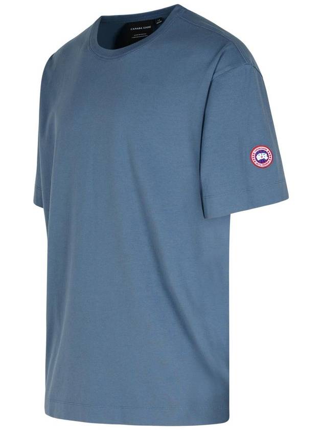 Canada Goose 'Gladstone' Light Blue Cotton T-Shirt - CANADA GOOSE - BALAAN 2