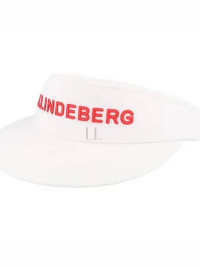 Viktor Embroidered Logo Visor White - J.LINDEBERG - BALAAN 2