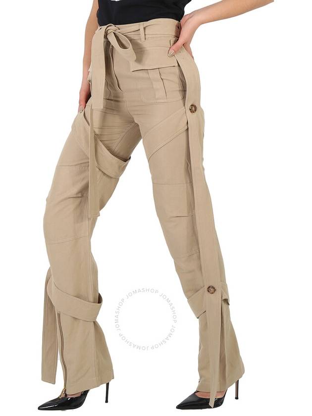 Burberry Ladies Amelia Honey Cargo Pants With Exaggerated Straps, Brand Size 2 (US Size 0) - BURBERRY - BALAAN 3