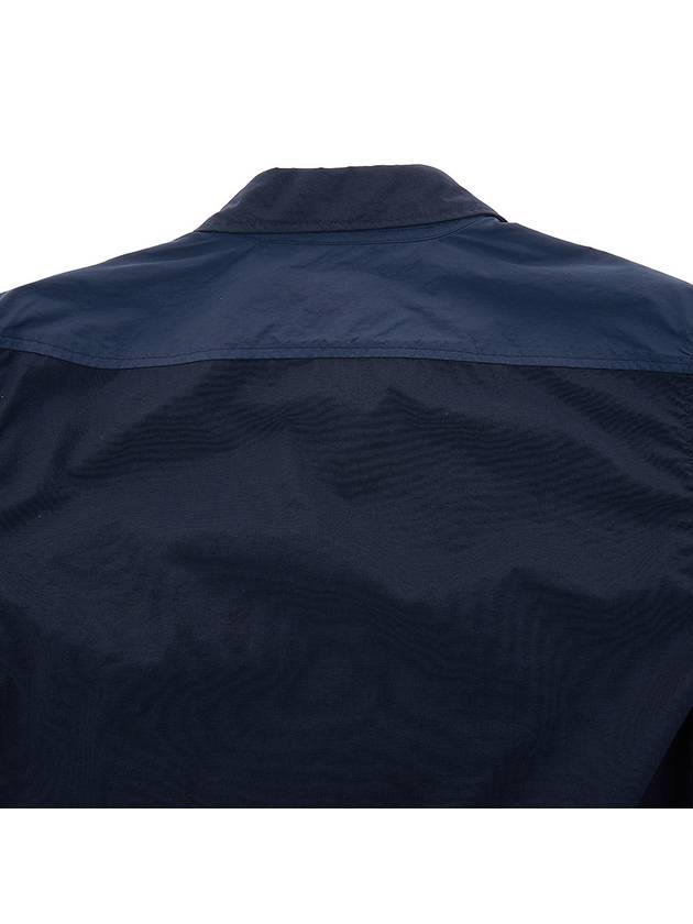 Men's Lens Wappen Tyrone Overfit Long Sleeve Shirt Jacket Navy - CP COMPANY - BALAAN 9