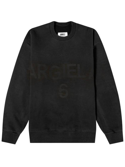 Women's Logo Cotton Sweatshirt Black - MAISON MARGIELA - BALAAN 2