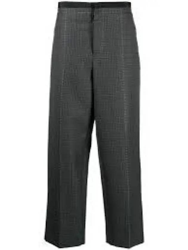 Check Pattern Straight Pants Light Navy - MARNI - BALAAN 2