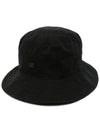 Micro Face Patch Bucket Hat Black - ACNE STUDIOS - BALAAN 1