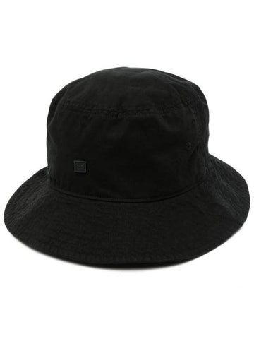 Micro Face Patch Bucket Hat Black - ACNE STUDIOS - BALAAN 1