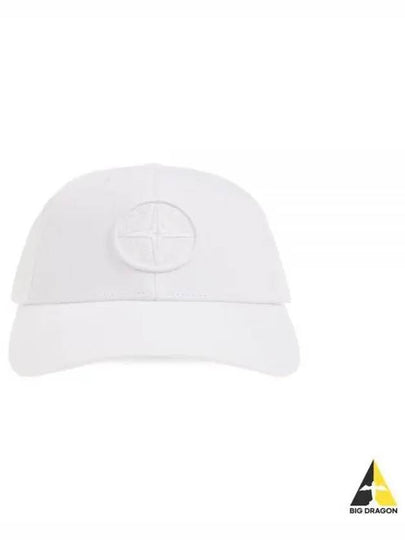 6 Panel Ball Cap White - STONE ISLAND - BALAAN 2