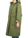 Parkgate Logo Quilted Hooded Padding Khaki - BURBERRY - BALAAN 4