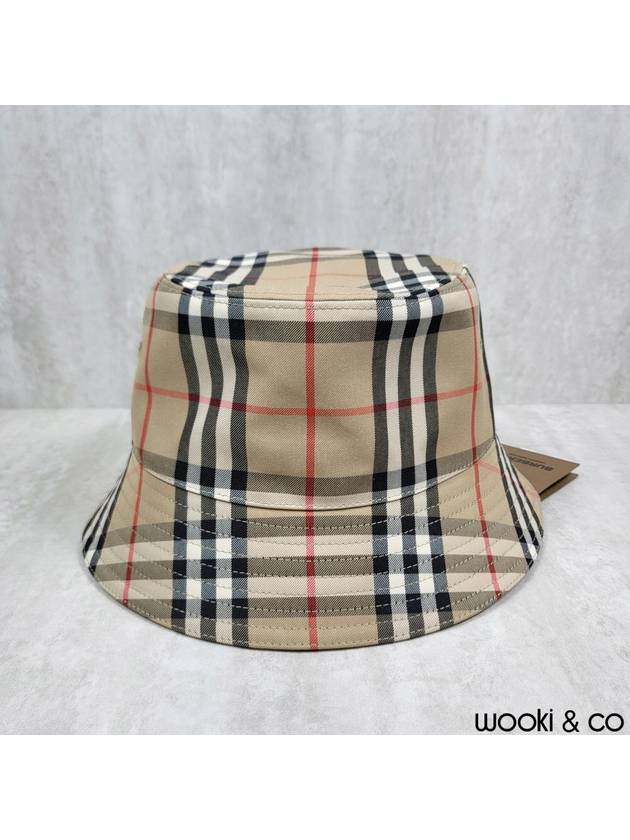 Vintage Check Technical Bucket Hat Beige - BURBERRY - BALAAN 4