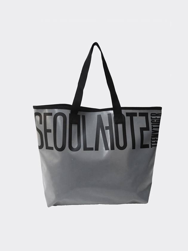 Seoul Tarpaulin Tote Bag Grey - TEENYTIGER - BALAAN 2