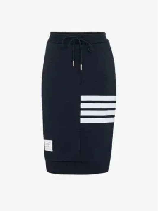 Women's 4-Bar Stripe Drawstring Skirt Navy - THOM BROWNE - BALAAN 2