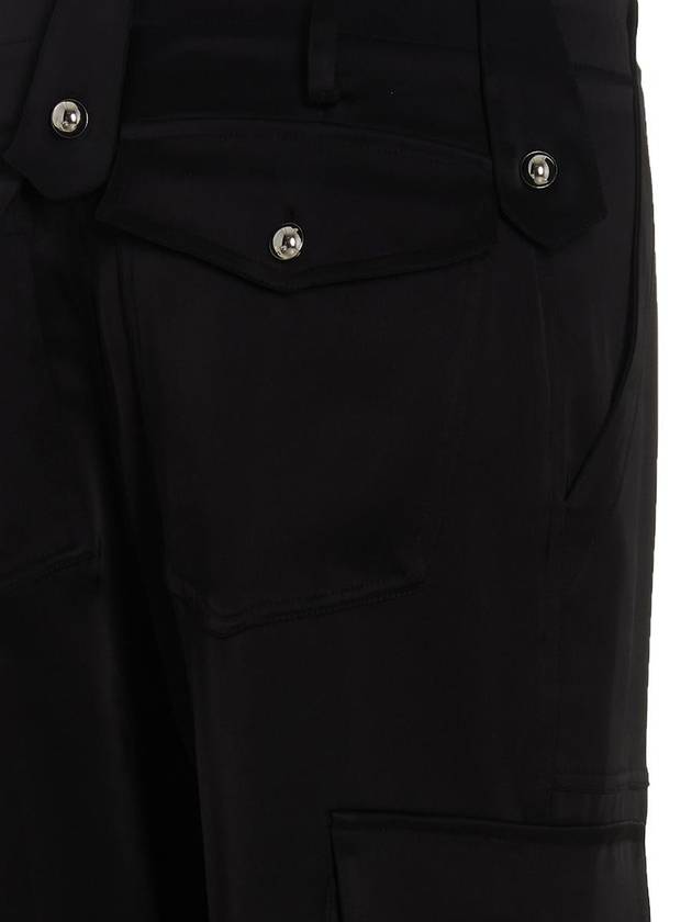 David Koma Satin Cargo Pants - DAVID KOMA - BALAAN 4