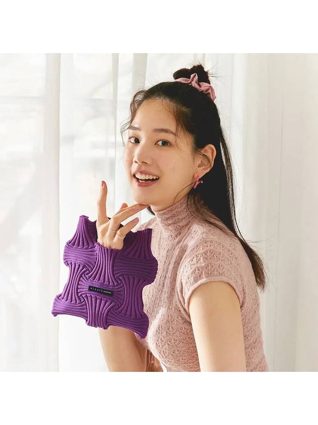 Mini Bow Tote Bag Grape Purple - PLEATSMAMA - BALAAN 4