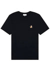 Speedy Fox Patch Comfort Short Sleeve T-Shirt Black - MAISON KITSUNE - BALAAN 3