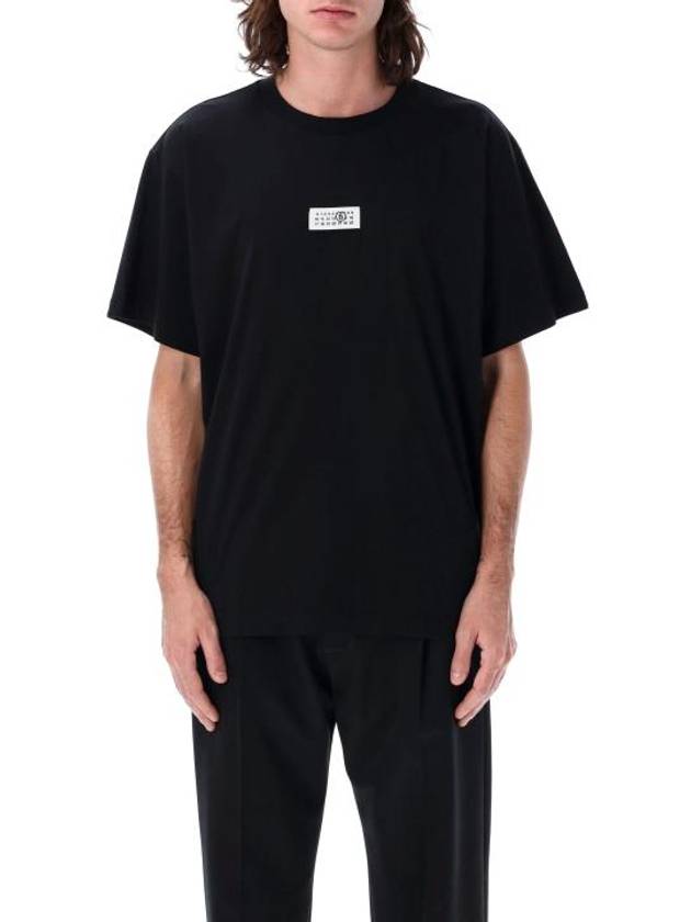 Logo Crew Neck Short Sleeve T-Shirt Black - MAISON MARGIELA - BALAAN 2