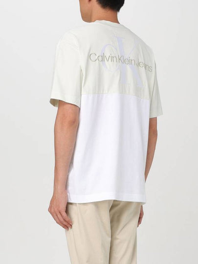 T-shirt CK Jeans in cotone con logo ricamato - CALVIN KLEIN - BALAAN 2