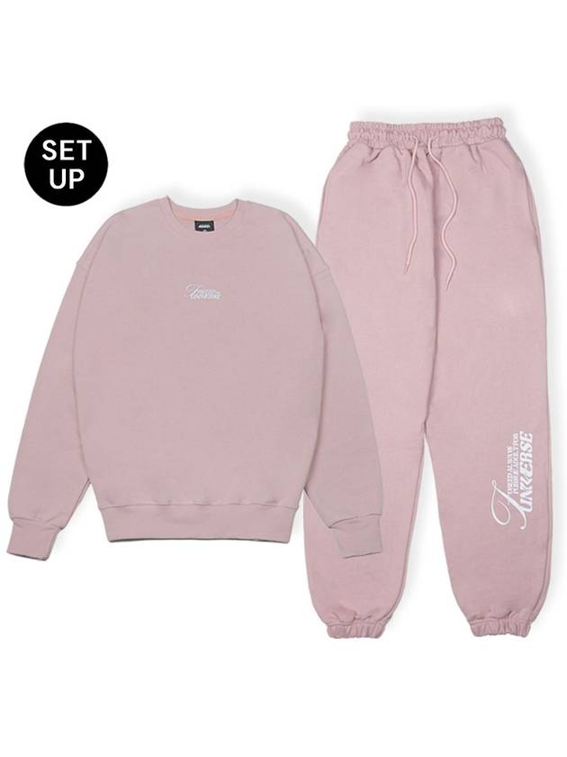 Overfit Sweatshirt Setup Suit Light Pink - FOREEDCLUB - BALAAN 2
