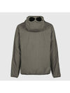 Goggles Polyamide Hooded Jacket Khaki - CP COMPANY - BALAAN 4