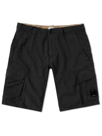 Lens Wappen Cargo Shorts Black - CP COMPANY - BALAAN 2