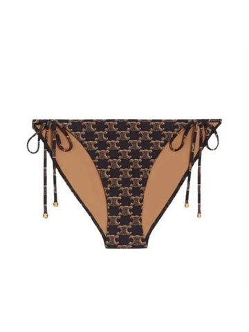 Triomphe Monogram Swimsuit Bottom Brown - CELINE - BALAAN 1