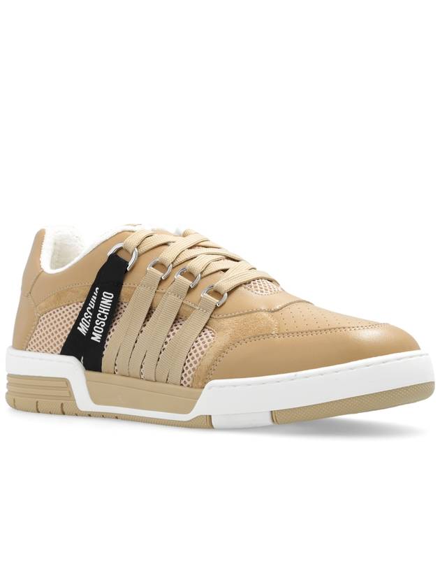 Moschino Sneakers With Logo, Men's, Beige - MOSCHINO - BALAAN 4