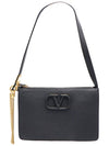 Valentino VW2P0T48PQR0NO Black Calfskin VSLING Adjustable Chain Shoulder Bag - VALENTINO - BALAAN 1