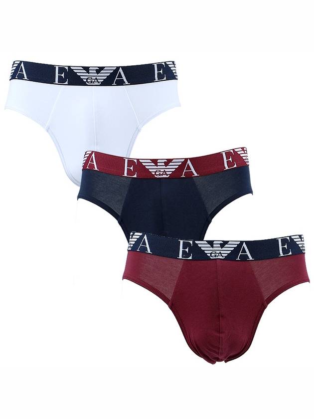 Men's Triangle Cotton Briefs 3 Pack - EMPORIO ARMANI - BALAAN 2