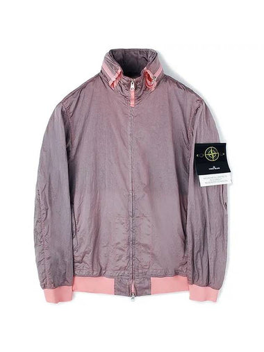 Men's Logo Patch Nylon Metal Zip-up Jacket Pink - STONE ISLAND - BALAAN 1