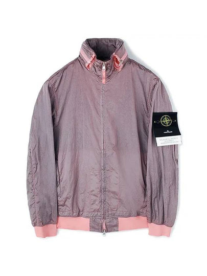 Men's Logo Patch Nylon Metal Zip-up Jacket Pink - STONE ISLAND - BALAAN 2