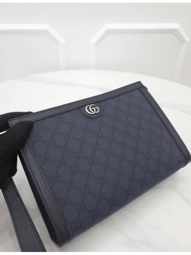 GG Ophidia Strap Leather Pouch - GUCCI - BALAAN 3