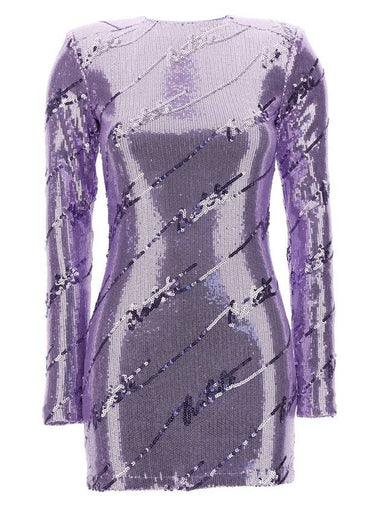 Rotate Birger Christensen Ladies Violet Tulip Sequin Mini Dress, Brand Size 40 (US Size 10) - ROTATE - BALAAN 1