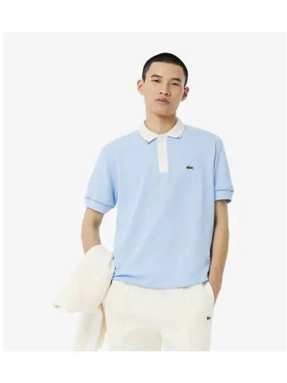 Men s MIF Stitch Polo Sky Blue - LACOSTE - BALAAN 1