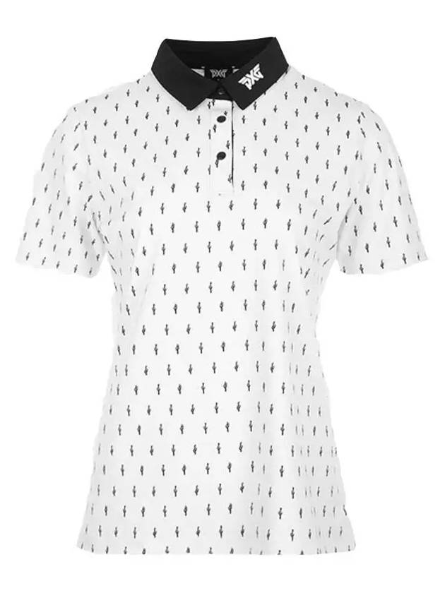 Golf Cactus Print Collar Polo WE23ATP1-35 - PXG - BALAAN 1