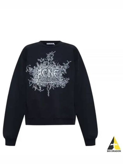 Logo Print Sweatshirt Black - ACNE STUDIOS - BALAAN 2