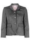 High Armhole Gabardine Wool Jacket Grey - THOM BROWNE - BALAAN 2