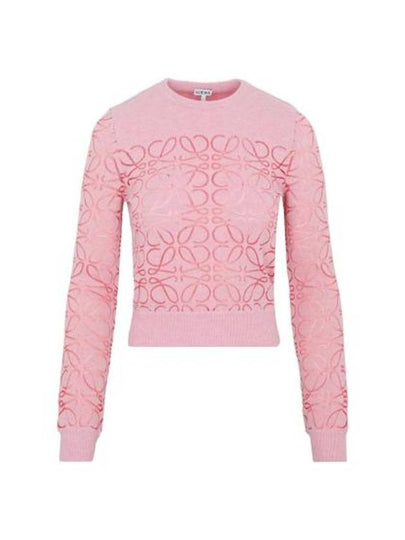 Anagram Debore Wool Knit Top Pink - LOEWE - BALAAN 2