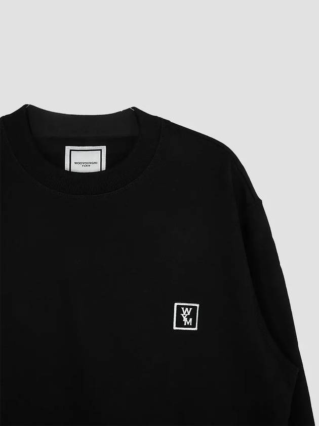 Embroidery Logo Crew Neck Sweatshirt Black - WOOYOUNGMI - BALAAN 5