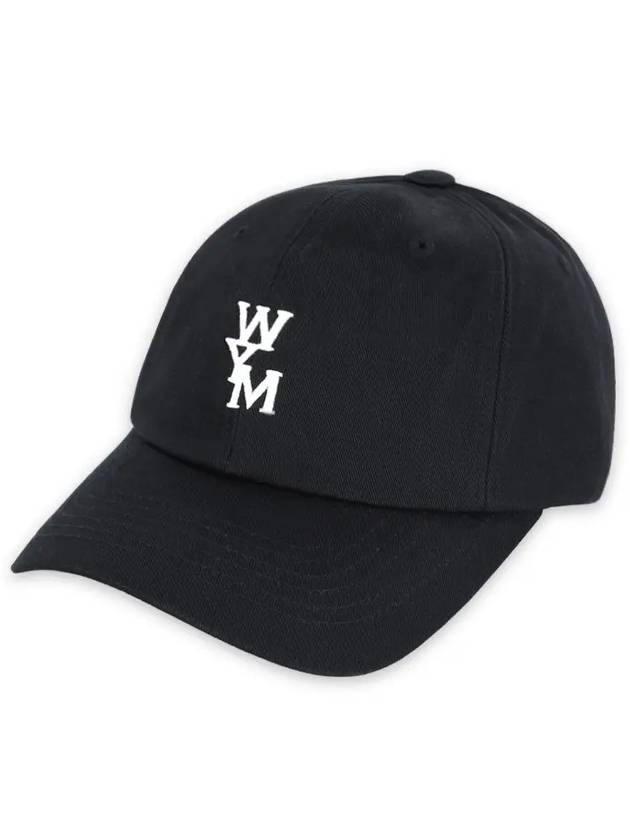 Embroidered Logo Cotton Ball Cap Black - WOOYOUNGMI - BALAAN 2