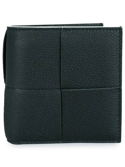 Bilford Grain Leather Half Wallet Dark Green - BOTTEGA VENETA - BALAAN 2